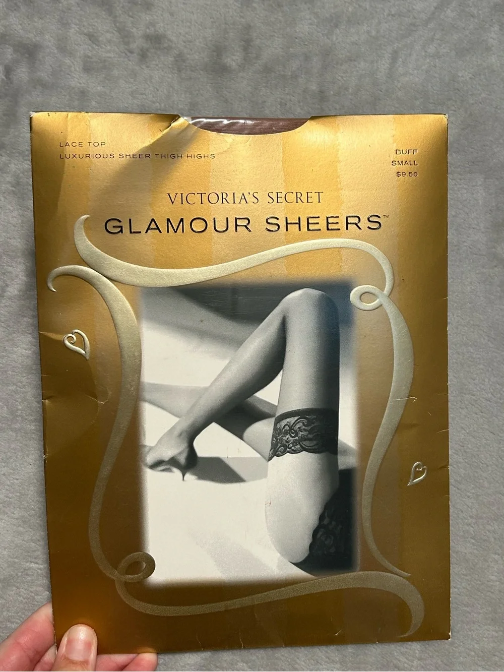 Victorias Secret Vintage Glamour Sheers Thigh High Lace Top Women’s Small
